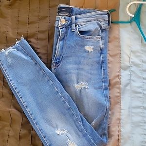 Aeroppstale Distressed Super High Rise Jeggings